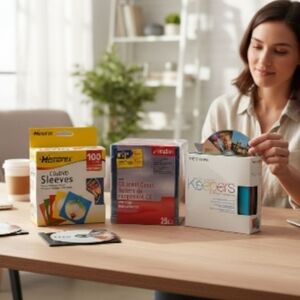 (Lot Of 3) IMATION 25-Pack Slim CD/DVD Jewel Cases/MEMOREX 150 Sleeves Sealed. O